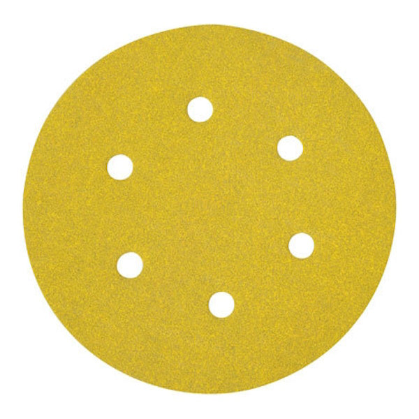 DEWALT DISCHI VELCRATI IN CARTA ABRASIVA D.MM150 6 FORI CONF.DA PZ10