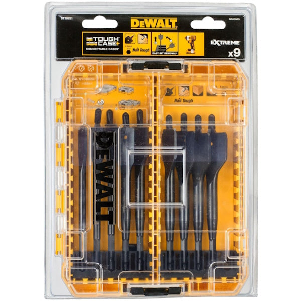 DEWALT SERIE DI MECCHIE PER LEGNO EXTREME IN CASSETTA DA PZ9 D.MM12-32