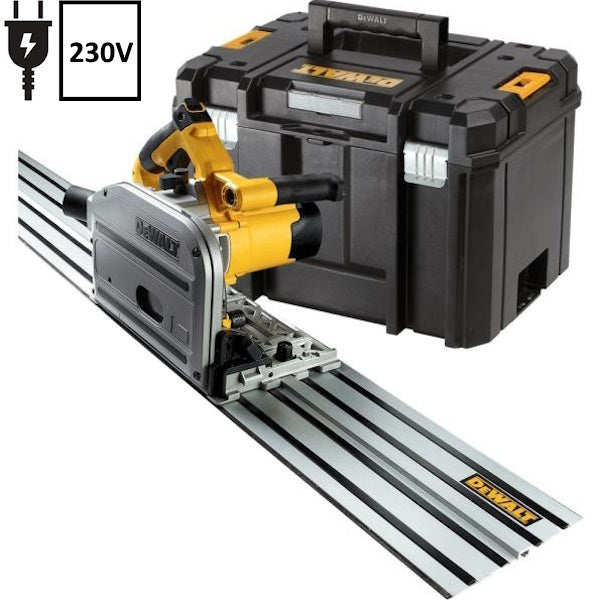 DEWALT SEGA AD AFFONDAMENTO CON GUIDA MOD. DWS520KTR-QS POTENZA 1300W