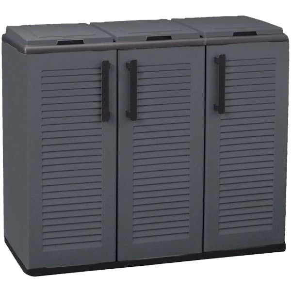 ARTPLAST CONTENITORE RACCOLTA DIFFERENZIATA 3 SCOMPARTI GRIGIO