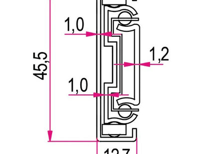 RAM GUIDE PER CASSETTI ESTRAZIONE TOTALE SOFT-SELF CLOSING KG30