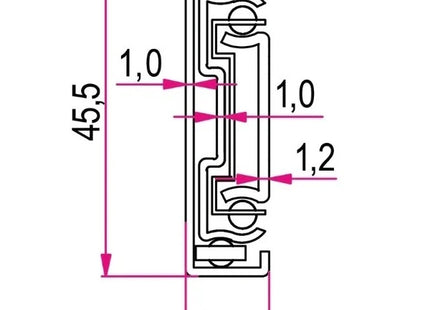 RAM GUIDE PER CASSETTI A SFERA ESTRAZIONE TOTALE PORTATA KG 30