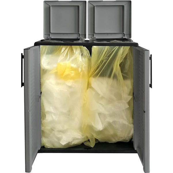 ARTPLAST CONTENITORE RACCOLTA DIFFERENZIATA 2 SCOMPARTI GRIGIO