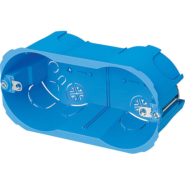 ELETTROCANALI SCATOLA INCASSO PER CARTONGESSO 4 MODULI COLORE BLU