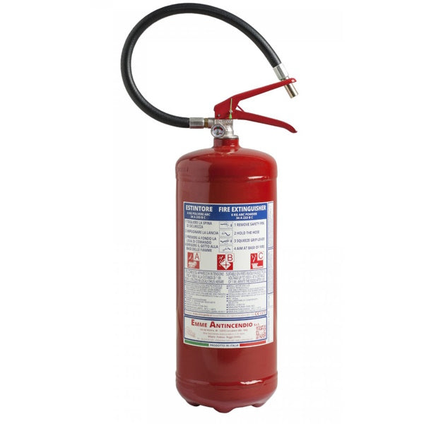 ESTINTORE A POLVERE PORTATILE OMOLOGATO DA KG.6