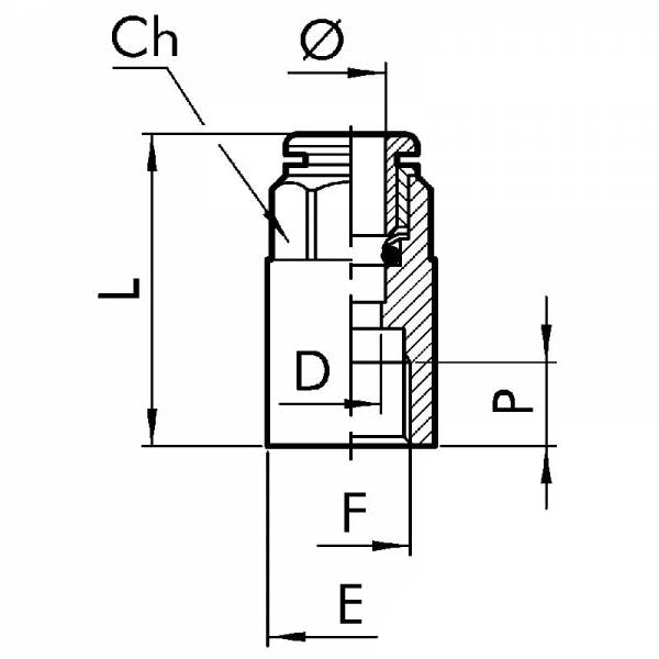 EUROFIT RACCORDO ART. 702 DIRITTO FEMMINA