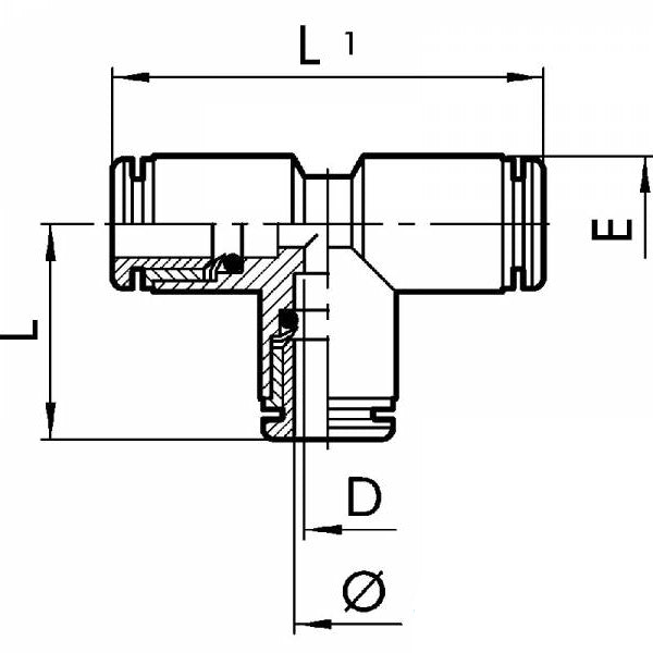 EUROFIT RACCORDO ART. 705 T INTERMEDIO