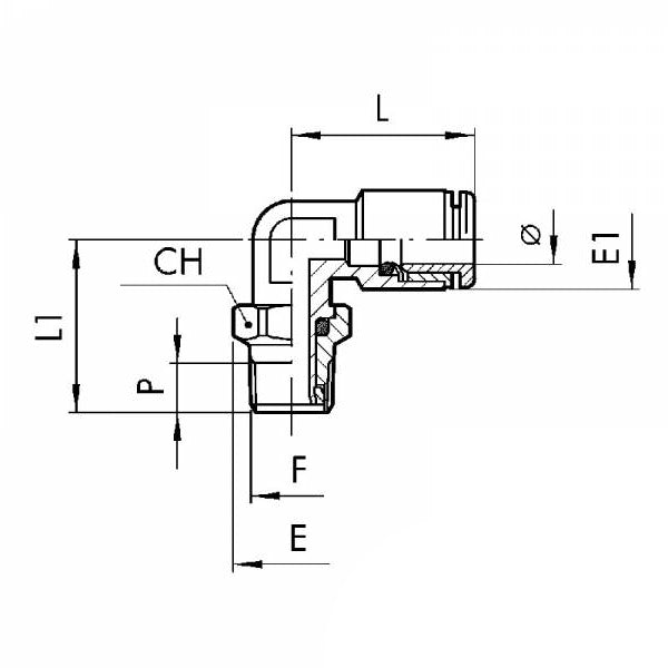 EUROFIT RACCORDO ART. 734 L MASCHIO GIREVOLE CONICO