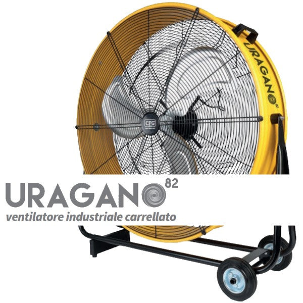 CFG VENTILATORE CARRELLATO INDUSTRIALE MOD. URAGANO 82 ALTEZZA CM.97