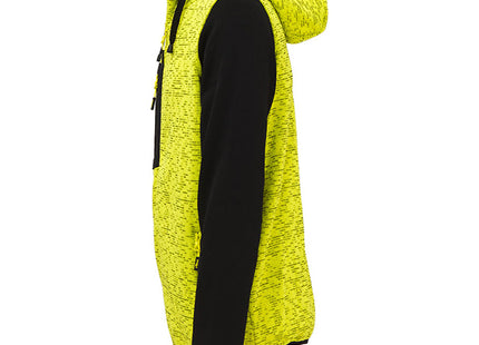 U-POWER FELPA CON CAPPUCCIO RAINBOW COLORE YELLOW FLUO TG.XXL