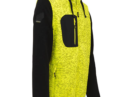 U-POWER FELPA CON CAPPUCCIO RAINBOW COLORE YELLOW FLUO TG.XXL