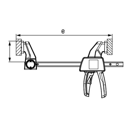 BESSEY STRETTOIO A SERRAGGIO RAPIDO ART. EZS MM 300X 80