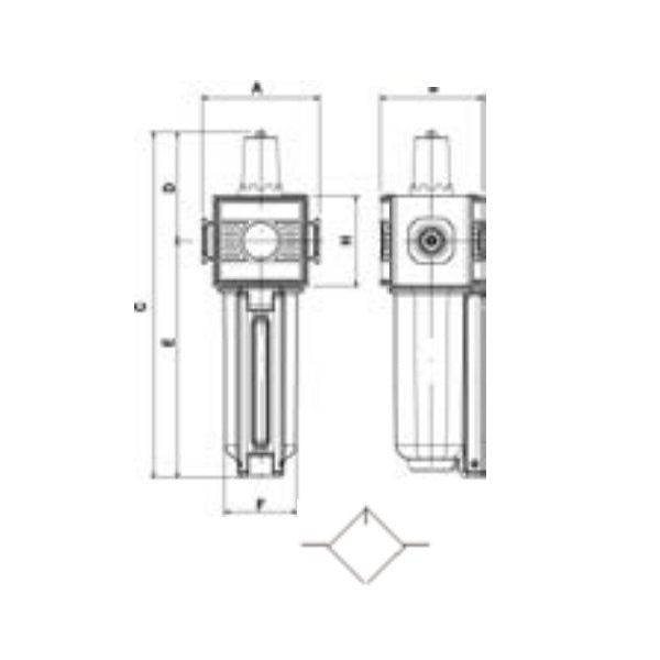 ANI ART. E/11/2 1/4"F LUBRIFICATORE MODULARE