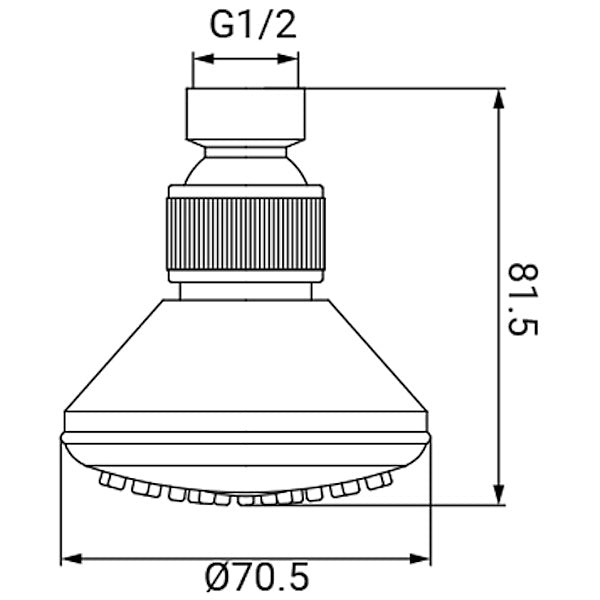 IDRO-BRIC SOFFIONE CROMATO A SNODO