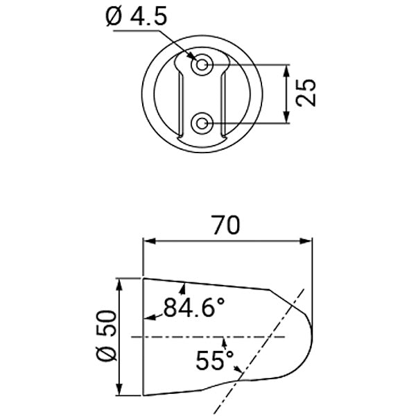 IDRO-BRIC SUPPORTO DOCCIA A PARETE