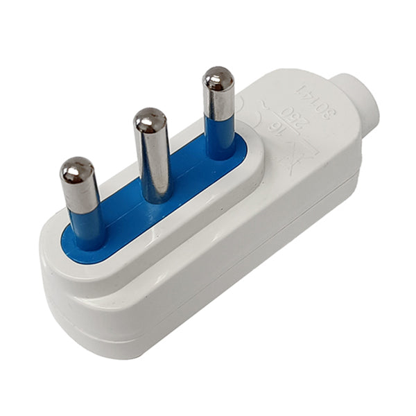 FAEG SPINA CIVILE VOLANTE SALVASPAZIO 2P+T 16A 250V BIANCO