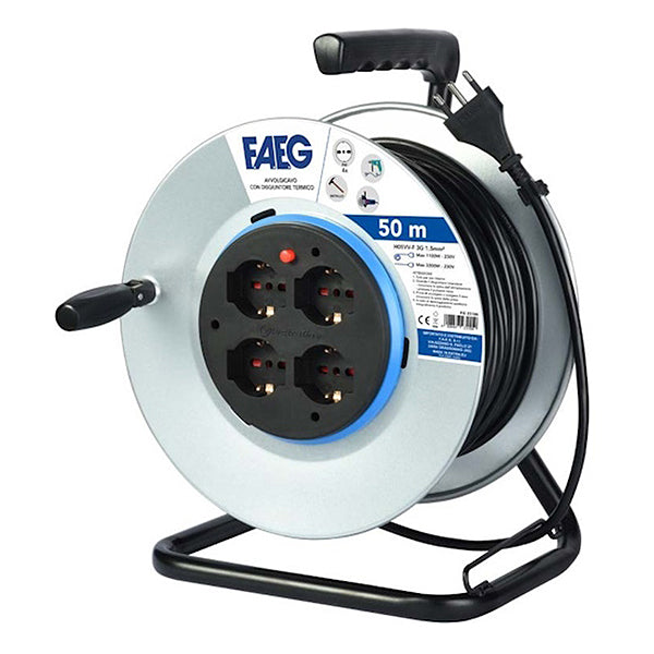 FAEG TAMBURO AVVOLGICAVO CON CAVO DA MT50 230V GRIGIO