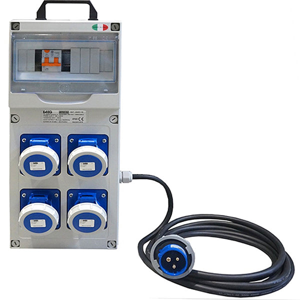 FAEG QUADRO DISTRIBUZIONE 4 PRESE CEE 250V CON CAVO E SPINA
