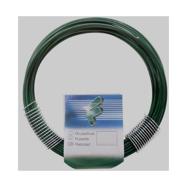 FILOMAT FILO DI FERRO ZINCATO PLASTIFICATO VERDE D.MM2,00 CONF.MT12