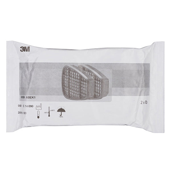 3M FILTRI 6059 PER GAS E VAPORI ABEK1 PER RESPIRATORI CONF.DA PZ 2