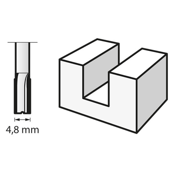 DREMEL ART.   652 FRESA IN HSS D.MM4,8 CON GAMBO