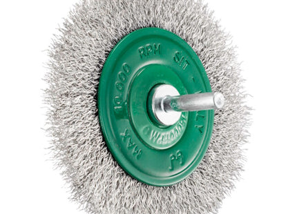 SIT SPAZZOLA CIRCOLARE IN ACCIAIO INOX CON GAMBO D.MM 80 ART.0976