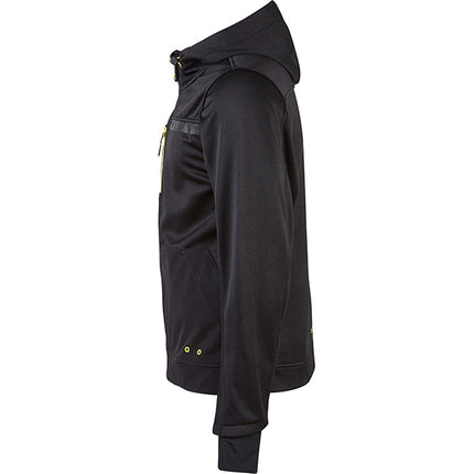U-POWER FELPA IN TESSUTO CON ZIP GALAXY COLORE BLACK CARBON TG.XXL