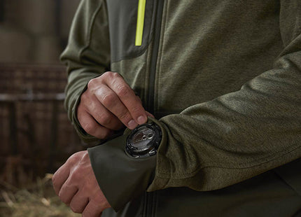 U-POWER FELPA IN TESSUTO CON ZIP GALAXY COLORE DARK GREEN