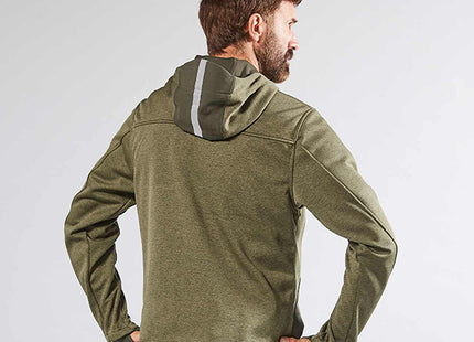 U-POWER FELPA IN TESSUTO CON ZIP GALAXY COLORE DARK GREEN