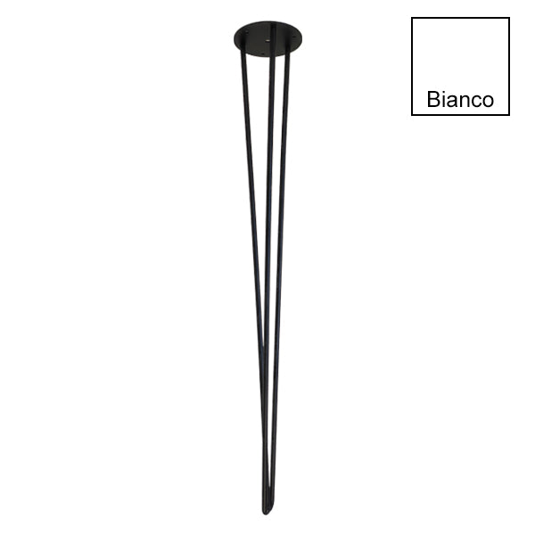 MINUTEX GAMBA IN FILO PER TAVOLO MOD. WIRE ACCIAIO VERNICIATO H.CM 71