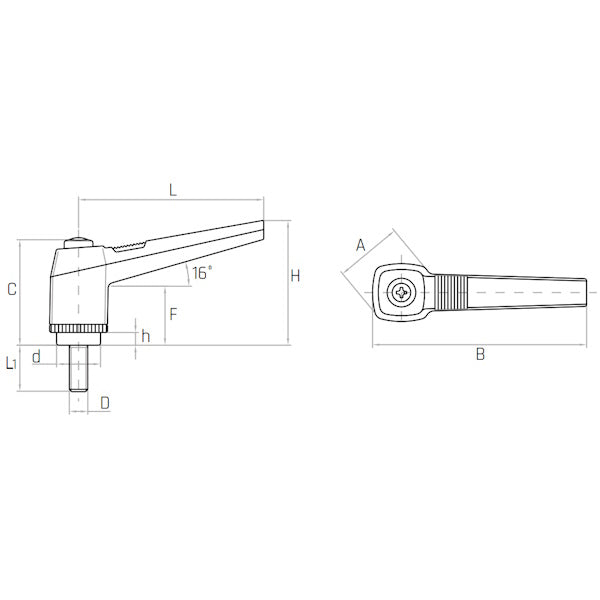GAMM MANIGLIA A RIPRESA MOD. KRP