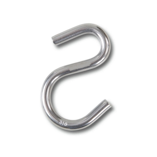 GANCIO AD ESSE IN INOX AISI 316 A4