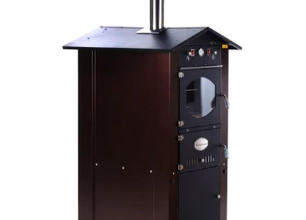 ROSSOFUOCO FORNO A LEGNA GARDEN 80 MARRONE CON TETTO NERO