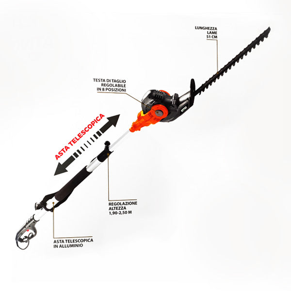 GREENLINE TAGLIASIEPI ELETTRICO TELESCOPICO GHTE 4645 450W
