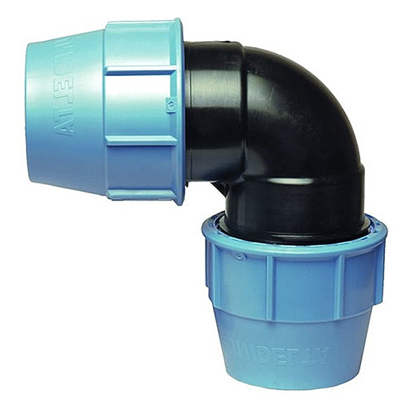 GT COMIS ART6014 GOMITO IN PP A 90 PN 16 PER POLIETILENE D.MM20X20