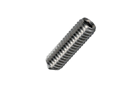 GRANI PUNTA CONICA ESAGONO INCASSATO IN ACCIAIO INOX A2 M 5X20 UNI 5927