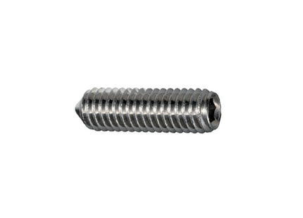 GRANI PUNTA CONICA ESAGONO INCASSATO IN ACCIAIO INOX A2 M 5X20 UNI 5927