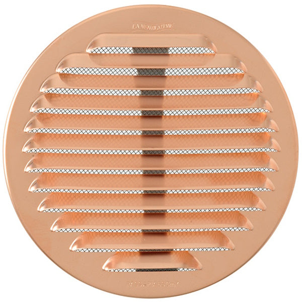 LA VENTILAZIONE GRIGLIA RAME TONDA CON MOLLE D.MM150