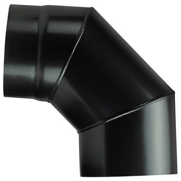 SAVE GOMITO PER STUFE SAVE PLUS PORCELLANATO NERO OPACO D.CM12*