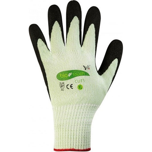 GUANTI BIOTOUCH CUT5 RESISTENZA AL TAGLIO 5 COLORE VERDE/NERO