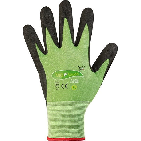 GUANTI BIOTOUCH ONE PER LAVORI GENERECI COLORE VERDE/NERO