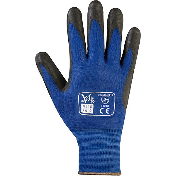 GUANTI BOX MOD. 915 COLORE BLU/NERO CONF.DA 12 PAIA