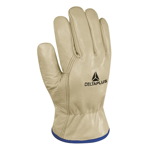 DELTA PLUS GUANTI MOD. THINSULATE IN PELLE FODERATO COLORE BEIGE