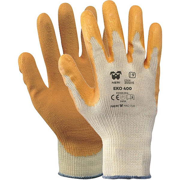 GUANTI MOD. EKO 400 FILO CONTINUO COLORE GIALLO/ARANCIO