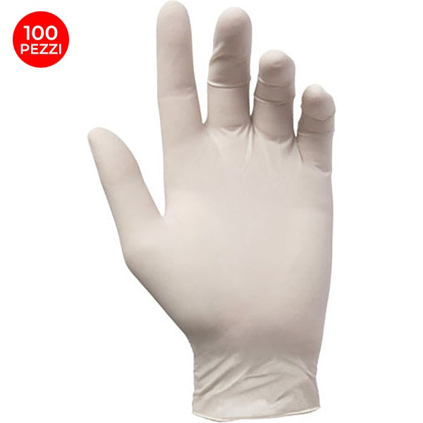 GUANTI REFLEXX MOD. R46 IN LATTICE COLORE BIANCO CONF.DA PZ.100