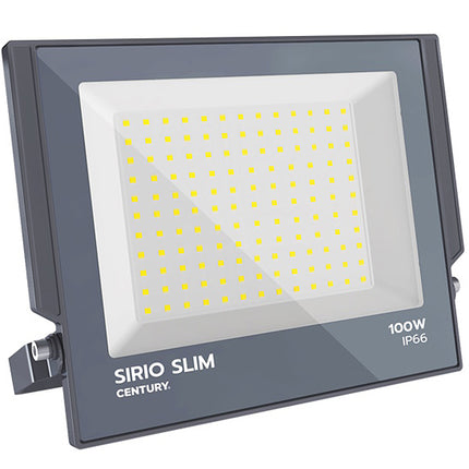 CENTURY PROIETTORE LED SIRIO SLIM 230V 100W 4000K LM9000 IP66 GRIGIO