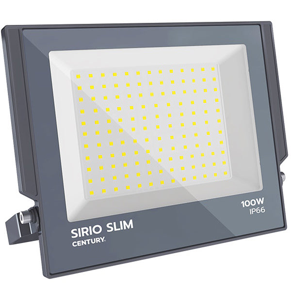 CENTURY PROIETTORE LED SIRIO SLIM 230V 100W 4000K LM9000 IP66 GRIGIO