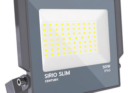 CENTURY PROIETTORE LED SIRIO SLIM 230V  50W 4000K LM4500 IP66 GRIGIO