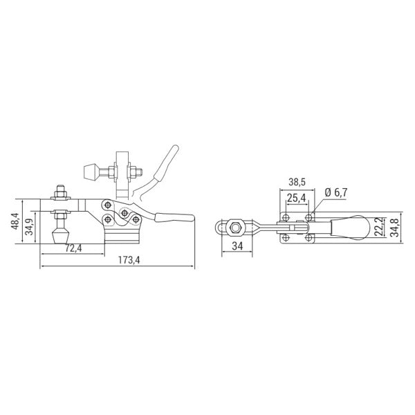 FINAT SERRAGGIO KAKUTA BASE ORIZZONTALE CON PUNTALE HH