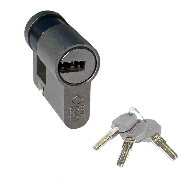 PREFER MEZZO CILINDRO A PROFILO EUROPEO PER BASCULANTI MM24/10